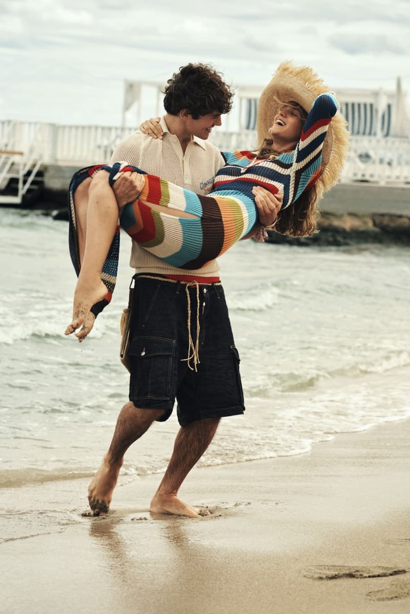 dsquared2 summer campaign couple kissing bikinis bikini top holiday vacation water