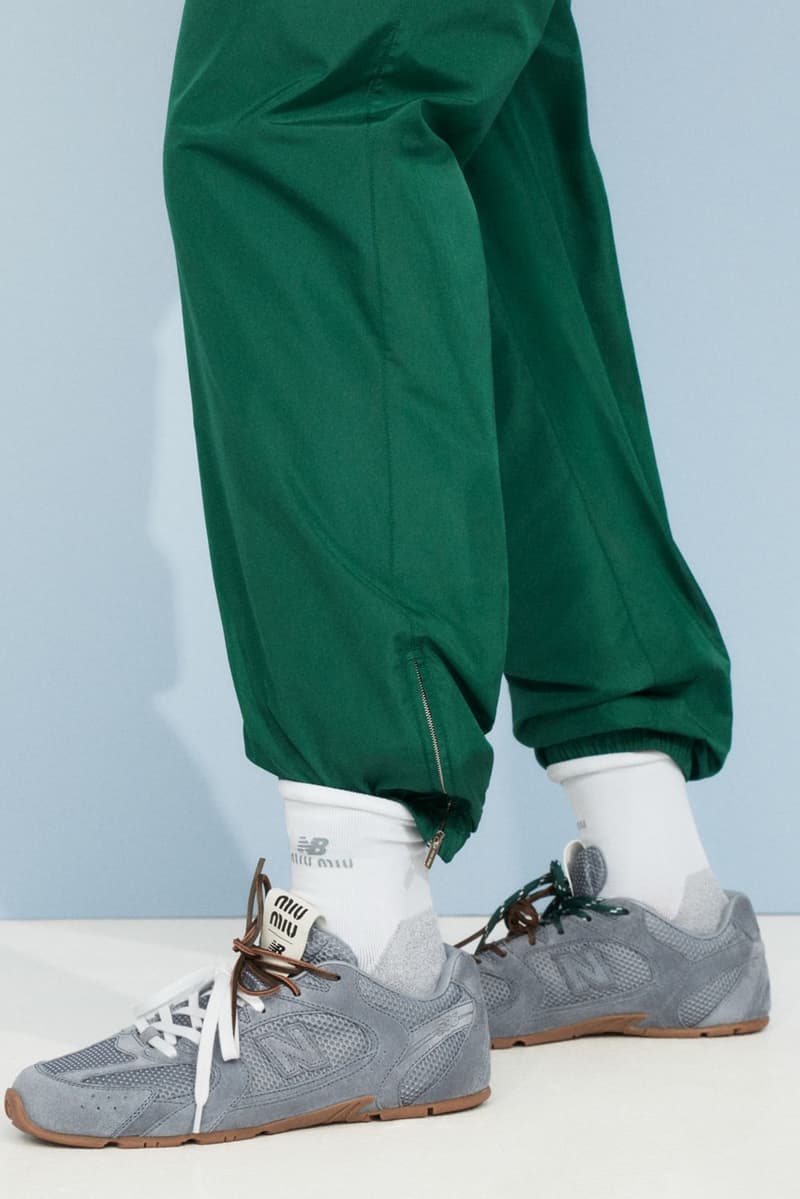 miu miu new balance coco gauff tennis silver sneakers shoes sports jacket headband