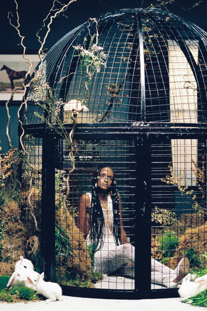 woman in art exhibit, beauty makeup london lauren luxenberg