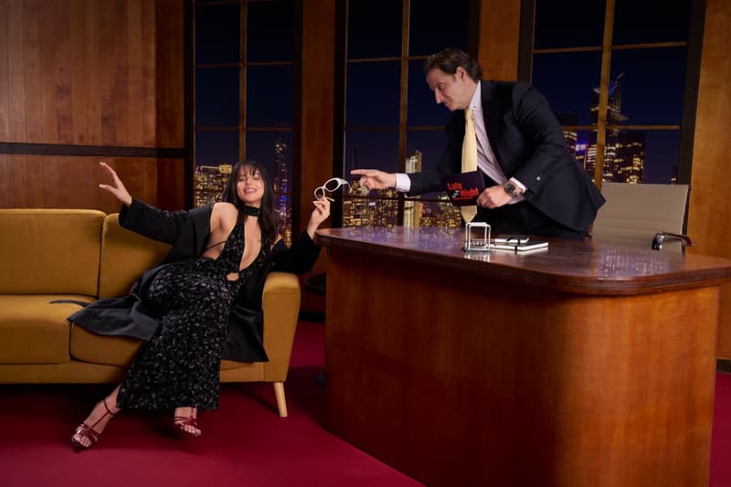 meller nathy peluso woman girl lying down sunglasses talk show tv