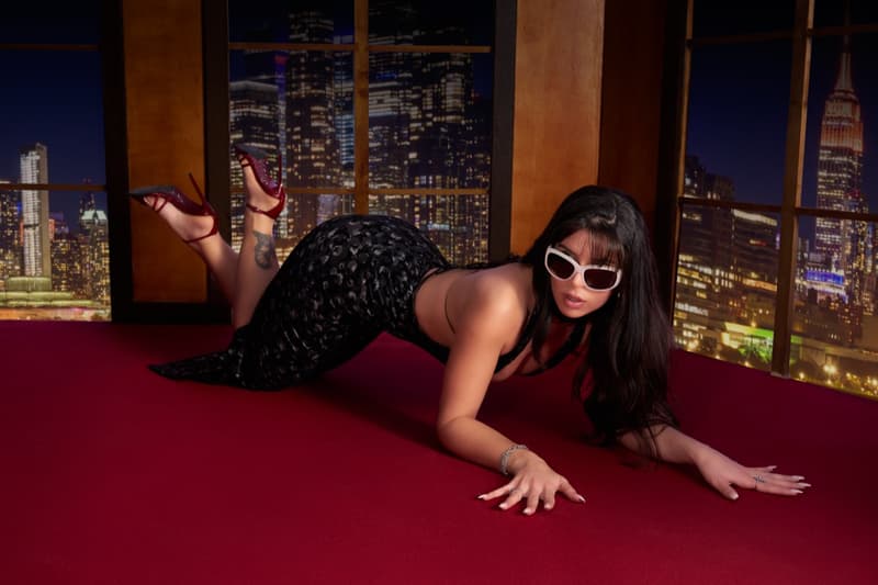 meller nathy peluso woman girl lying down sunglasses talk show tv