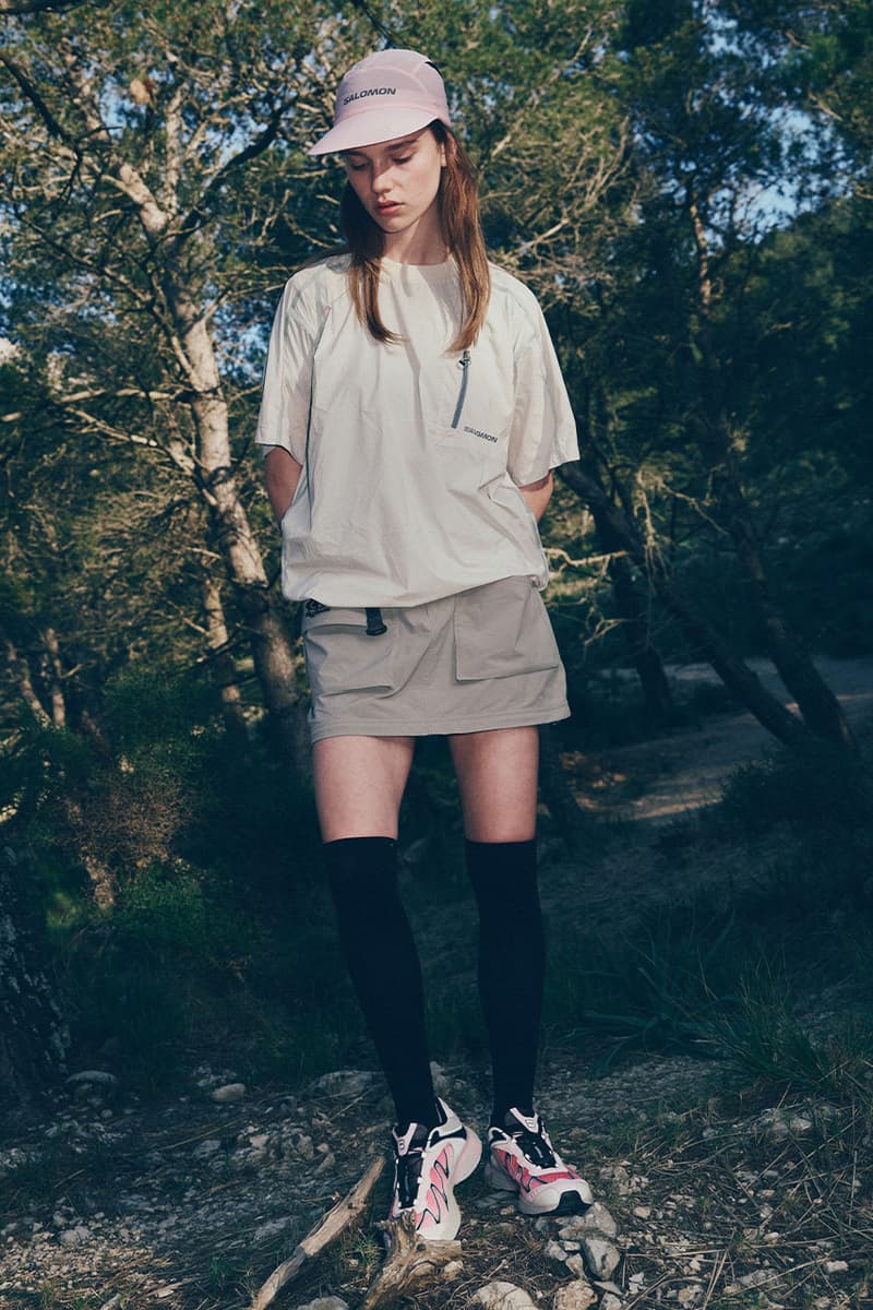 Salomon Korea, Windbreaker, Jacket, T-shirt, Light, Hiking, Hat, Shorts, Running, White, Pink, Black