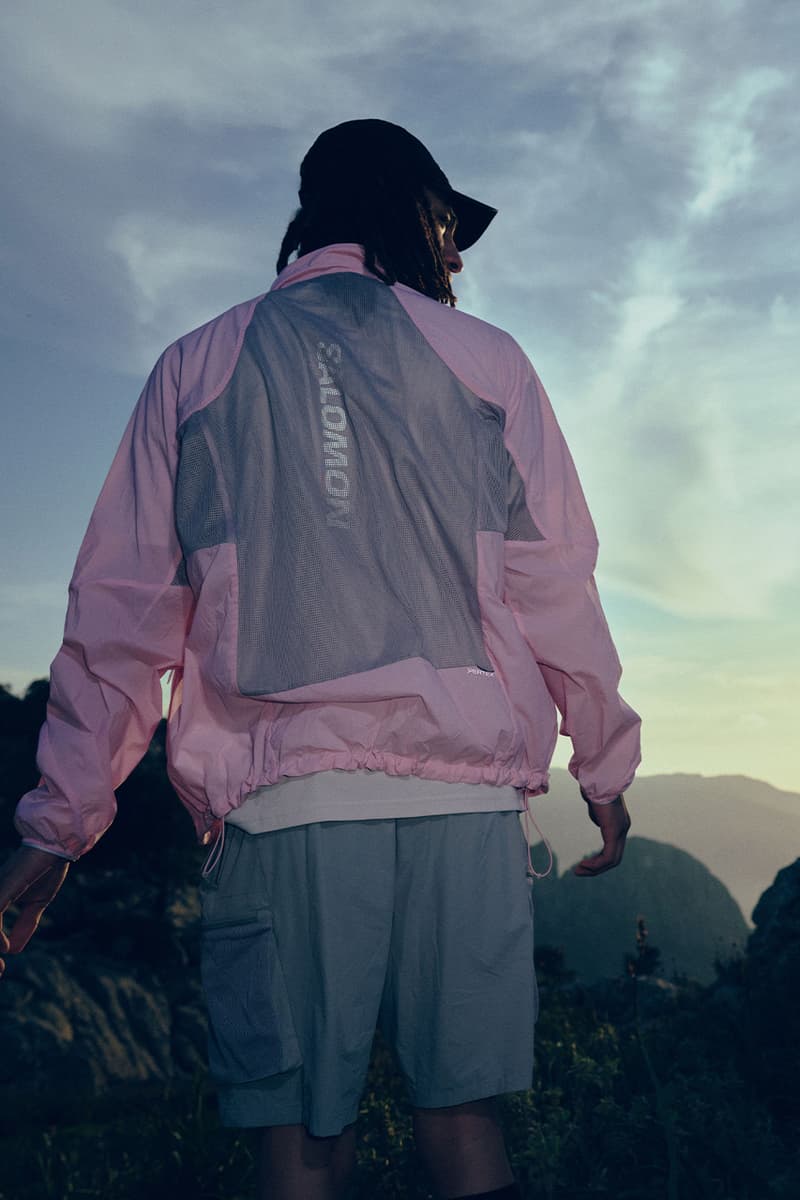 Salomon Korea, Windbreaker, Jacket, T-shirt, Light, Hiking, Hat, Shorts, Running, White, Pink, Black