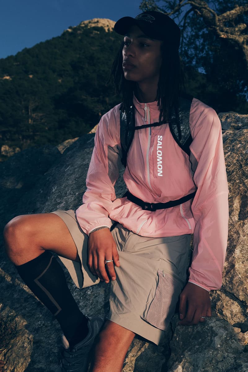 Salomon Korea, Windbreaker, Jacket, T-shirt, Light, Hiking, Hat, Shorts, Running, White, Pink, Black