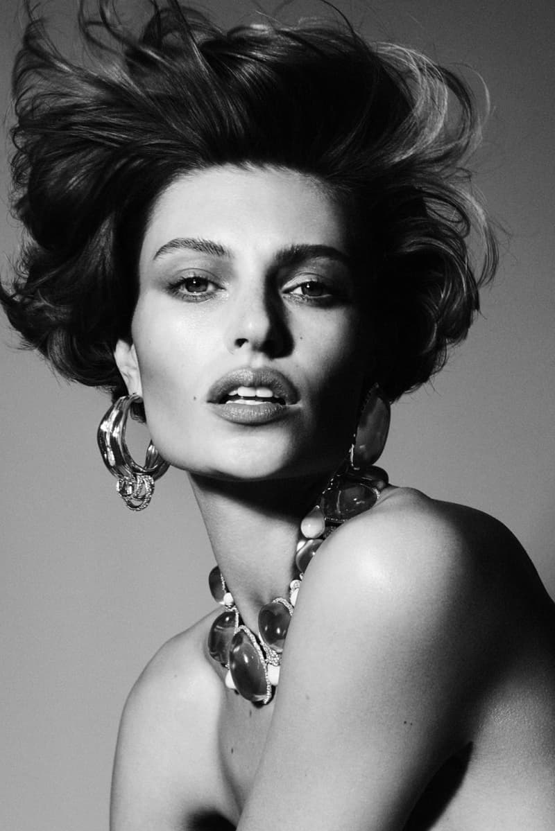 schiaparelli woman naked body slouchy leather bag yellow brown