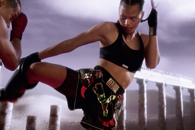 PUMA, Aries, Collaboration, Mostro, Muay Thai, MMA, Shorts, Hoodies, Dress, T-Shirts, Black, Blue, Green, Brown