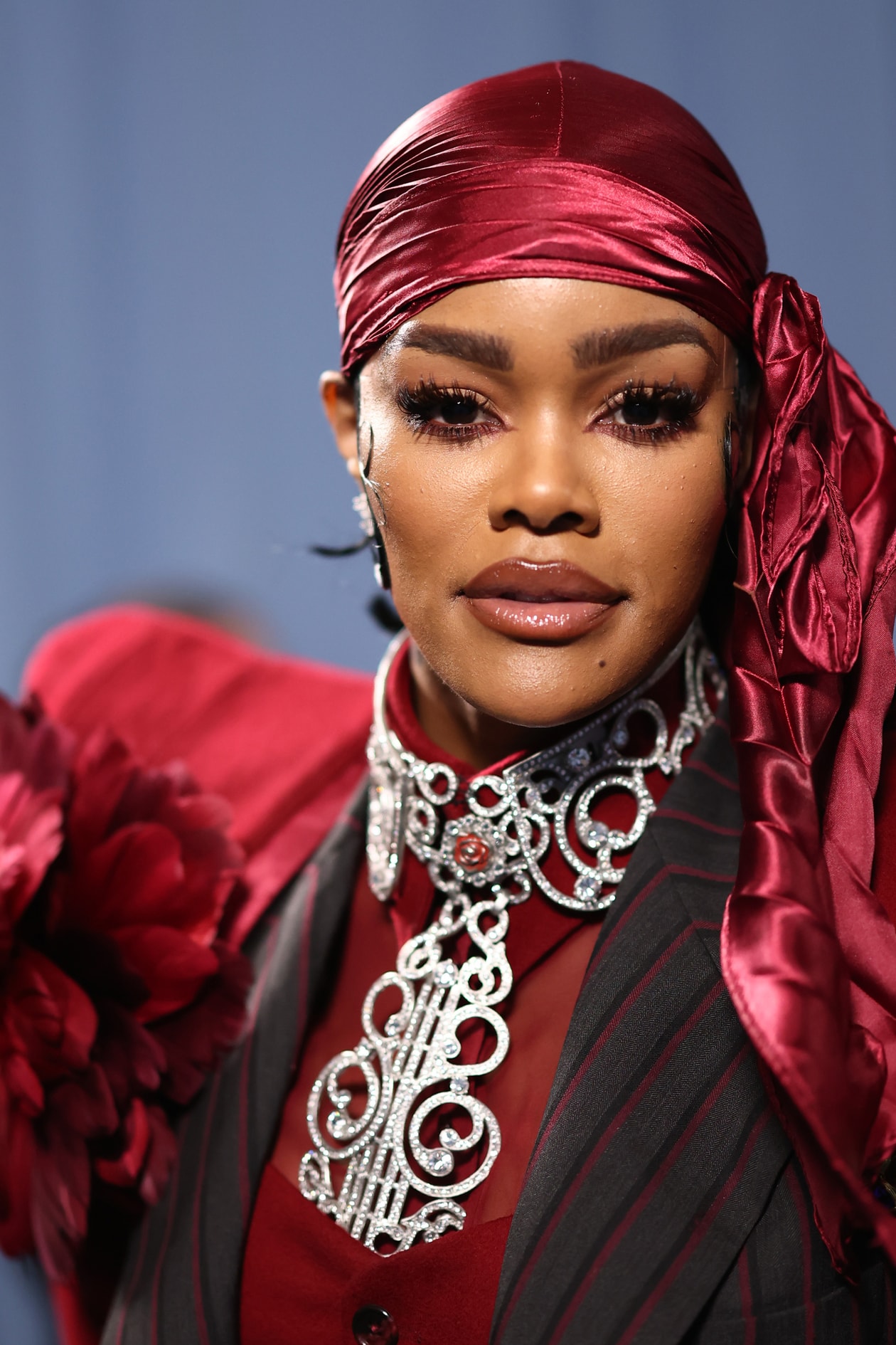 met gala beauty, makeup, hair, nails, doechii, megan thee stallion, emma chamberlain, zendaya, lala anthony, simone biles, teyana taylor, jennie, sha'carri richardson, valentina ferrer