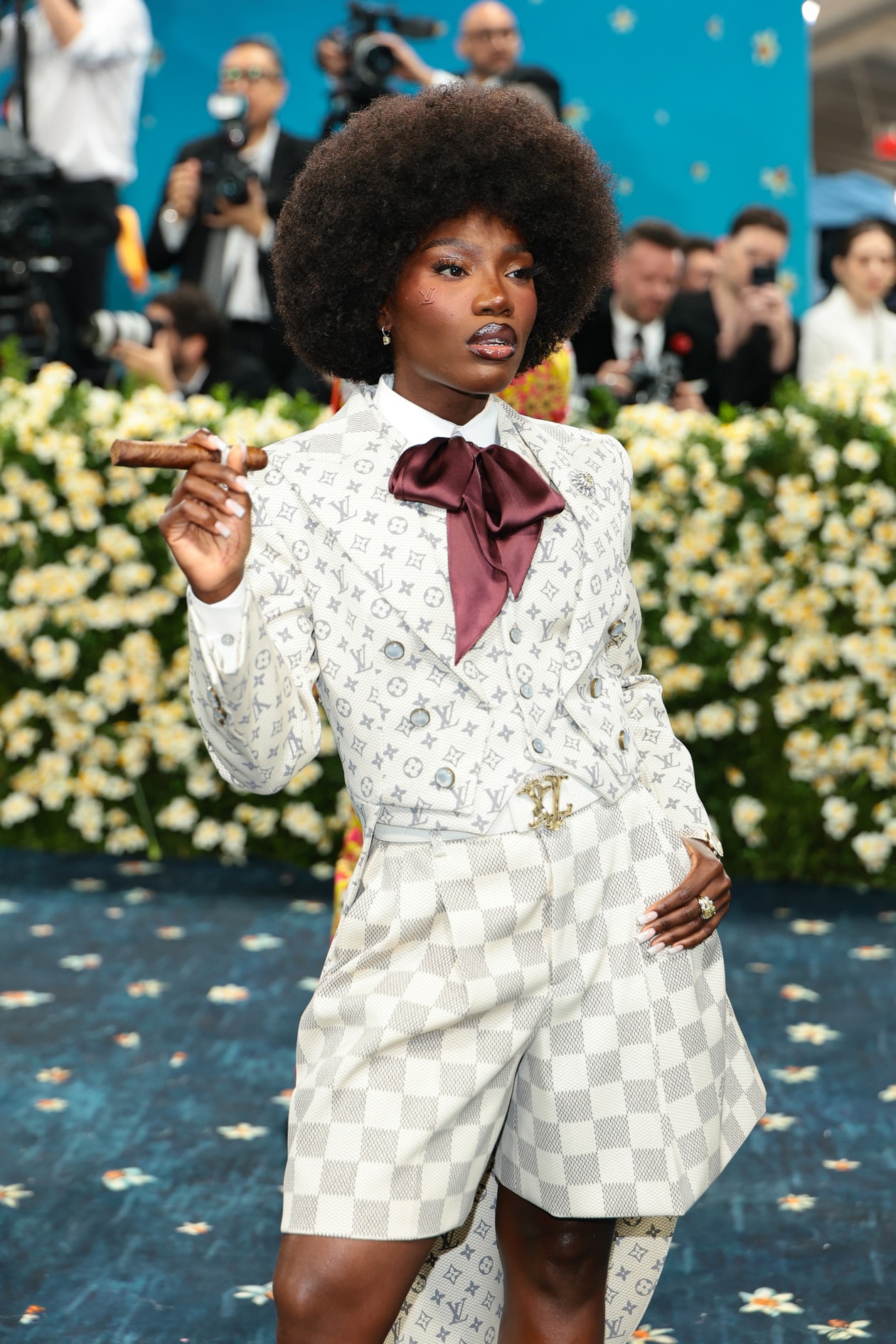 met gala beauty, makeup, hair, nails, doechii, megan thee stallion, emma chamberlain, zendaya, lala anthony, simone biles, teyana taylor, jennie, sha'carri richardson, valentina ferrer