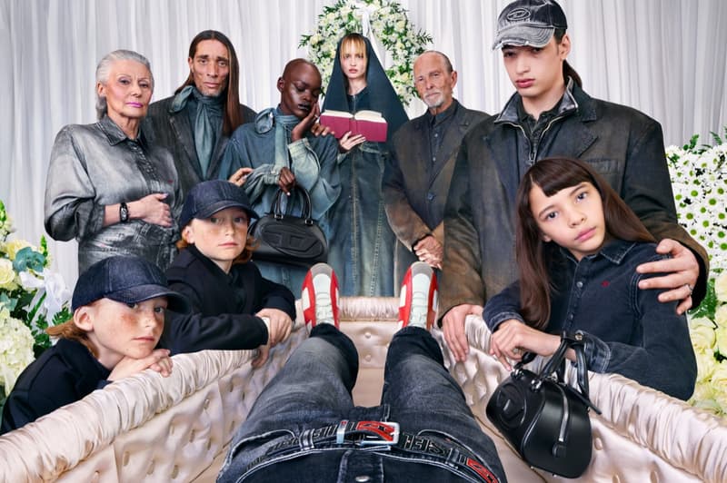 diesel jeans denim women beach bikini top topless man sunglasses