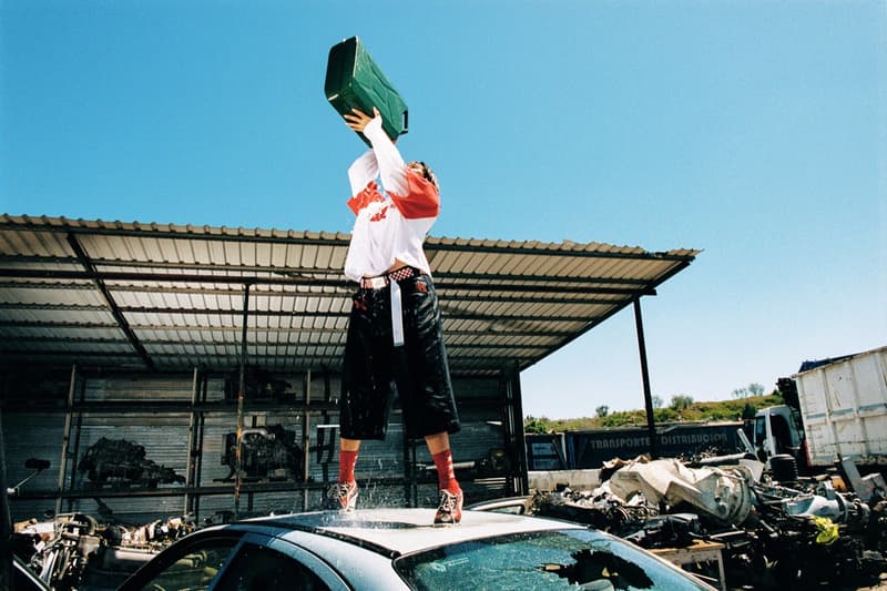 cold culture spanish streetwear car on fire girl stripper pole boxers junkyard