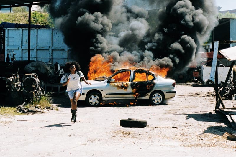 cold culture spanish streetwear car on fire girl stripper pole boxers junkyard