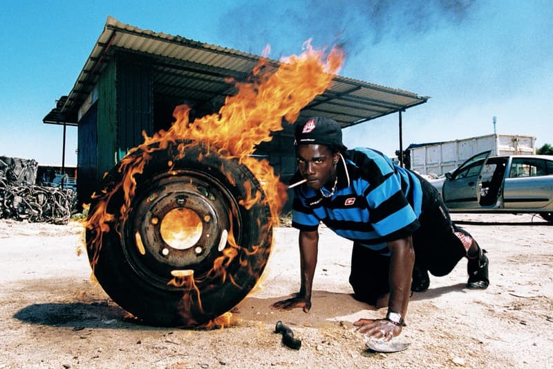 cold culture spanish streetwear car on fire girl stripper pole boxers junkyard