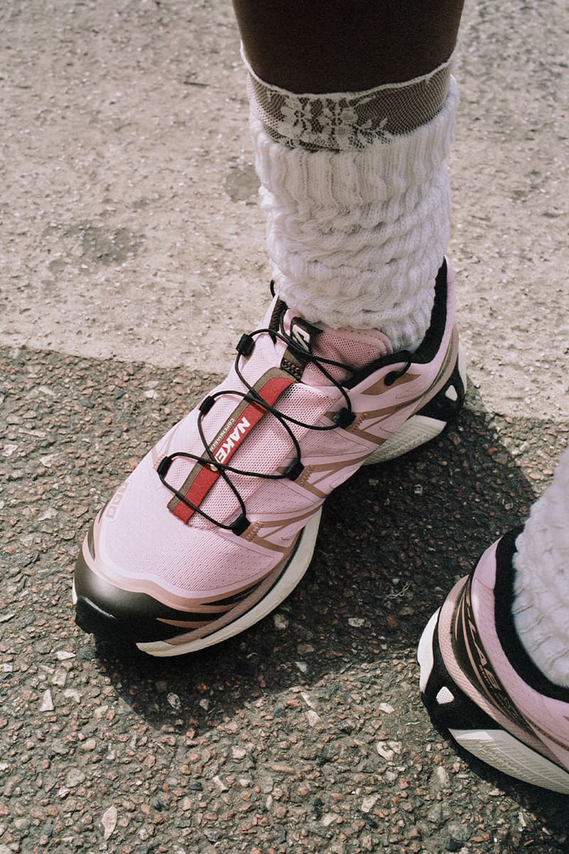 NAKED Copenhagen, Salomon, Collaboration, Pink, Mesh, Red, Burgundy, Trainers, Footwear, Trail Running, City, Walking, Copenhagen