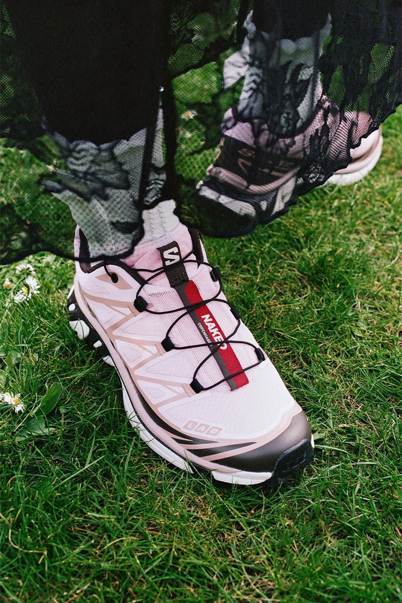 NAKED Copenhagen, Salomon, Collaboration, Pink, Mesh, Red, Burgundy, Trainers, Footwear, Trail Running, City, Walking, Copenhagen