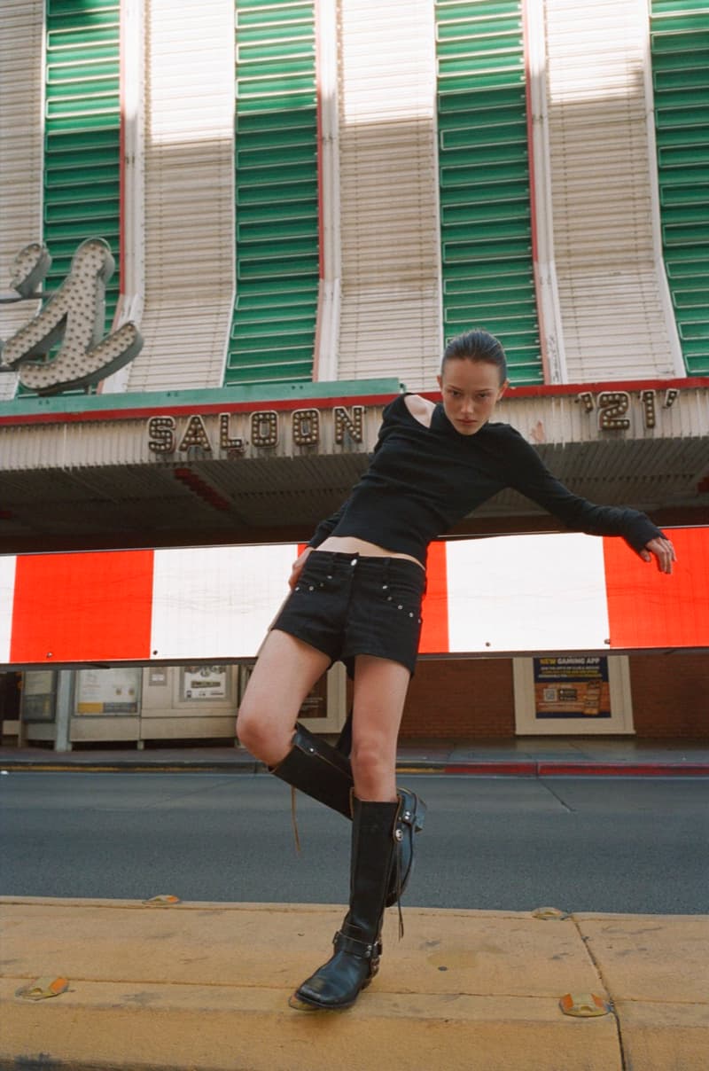 with jean wild card denim jeans motorbike girl laying down holiday travel