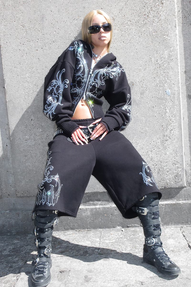 Named Collective, Bikini, Black, Grey, Camo, Sweatpants, Hoodies, Sweatshorts, Tube Tops, Rhinestones, Silver