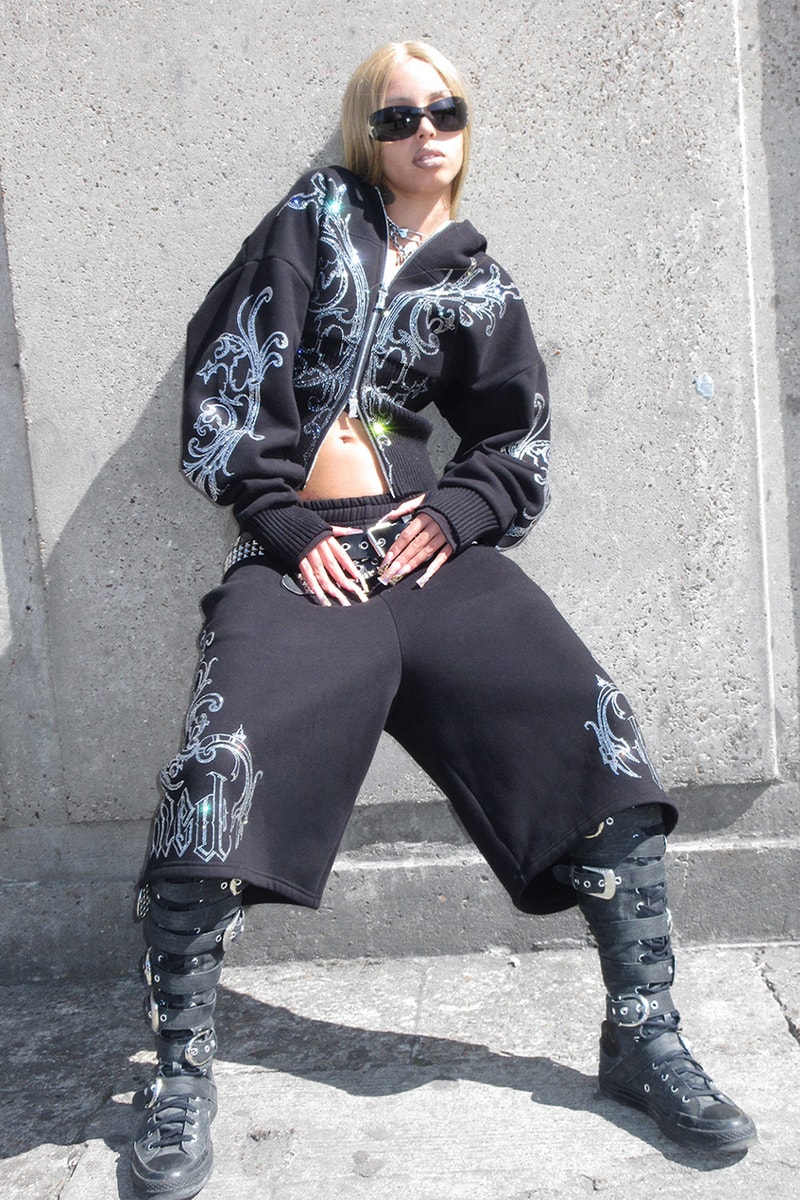 Named Collective, Bikini, Black, Grey, Camo, Sweatpants, Hoodies, Sweatshorts, Tube Tops, Rhinestones, Silver