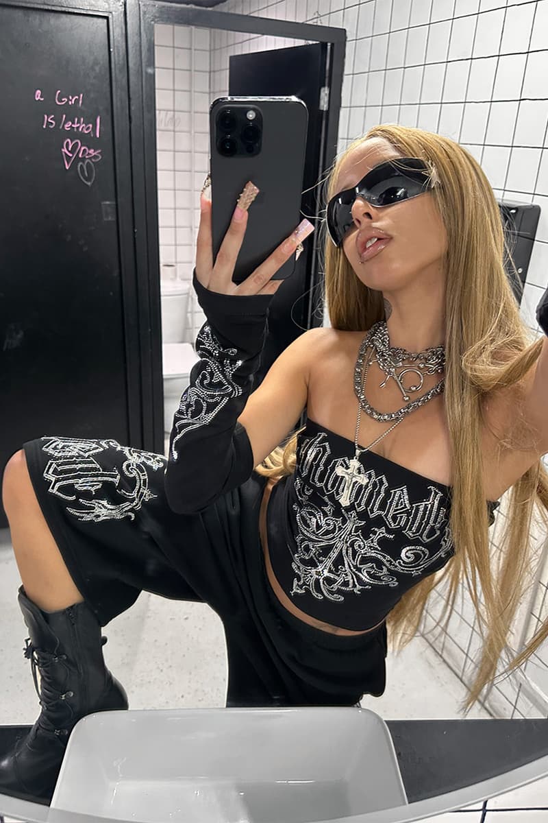 Named Collective, Bikini, Black, Grey, Camo, Sweatpants, Hoodies, Sweatshorts, Tube Tops, Rhinestones, Silver