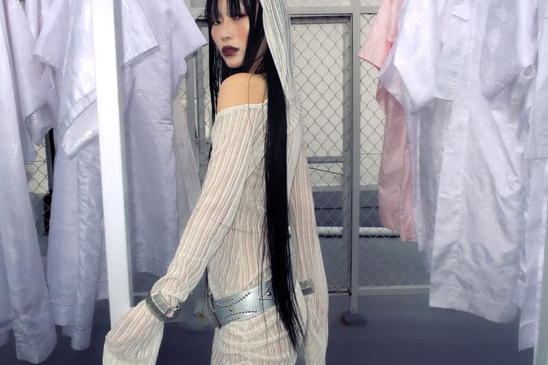 Empath, Los Angeles, Tops, Polka Dots, White, Black Mesh, Burgundy, Trousers, Boot Cut, City