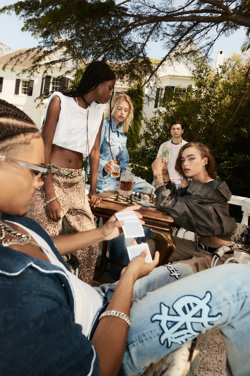 ksubi pre fall campaign denim pool summer crop tops girls hot pants shorts