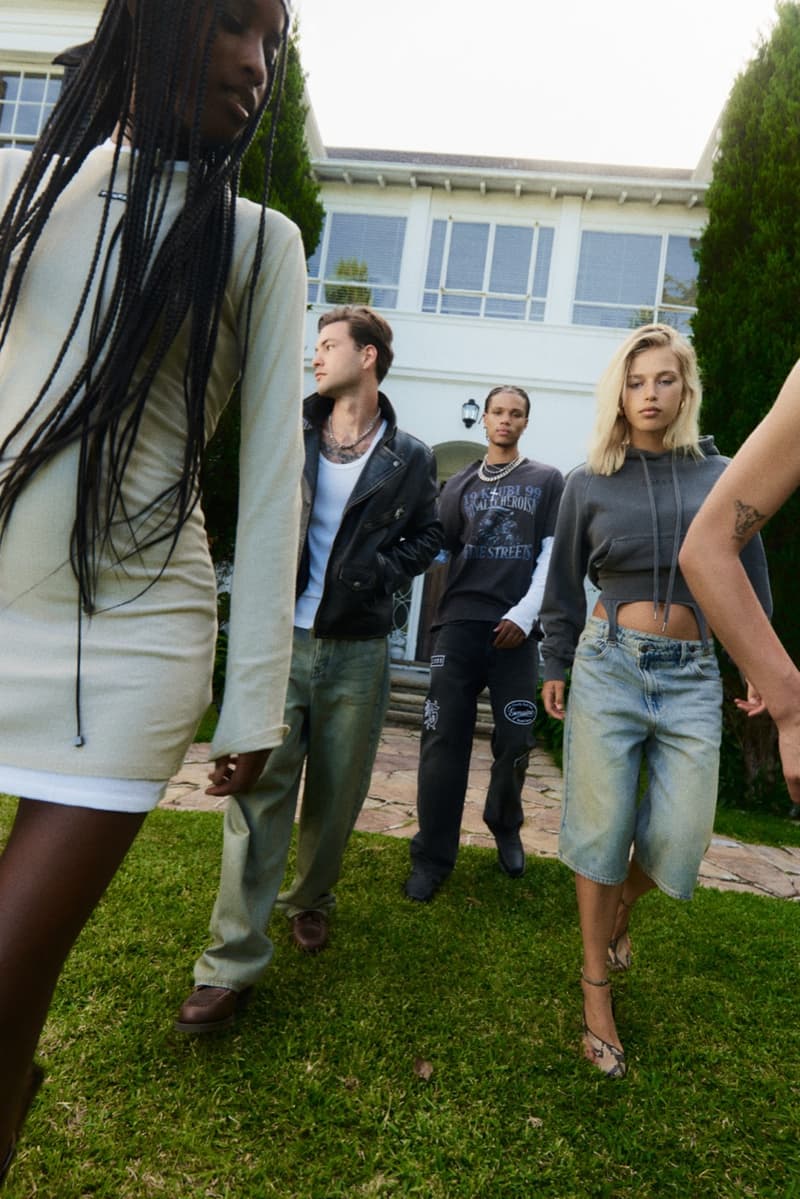 ksubi pre fall campaign denim pool summer crop tops girls hot pants shorts