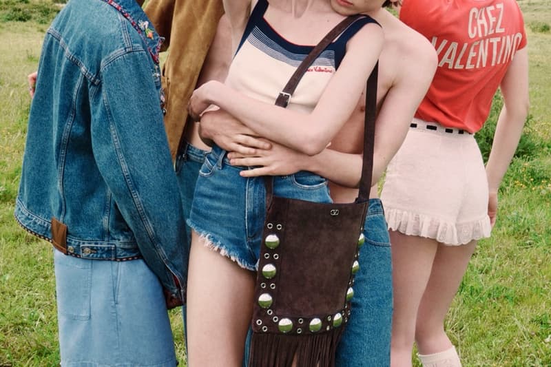 valentino nellcote designer bag denim hotpants shorts woman body legs