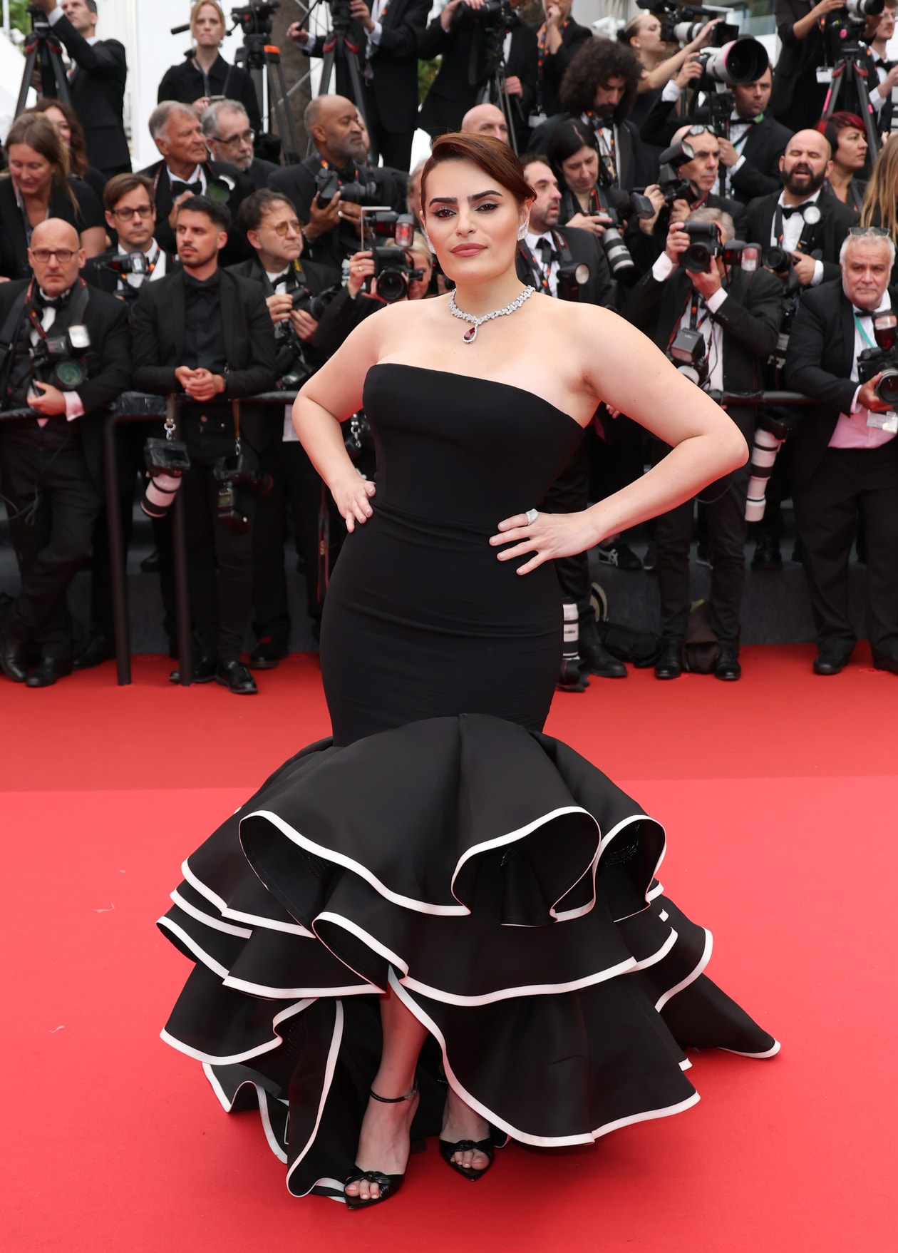 cannes film festival red carpet heidi klum bella hadid gown jacquemus nava mau