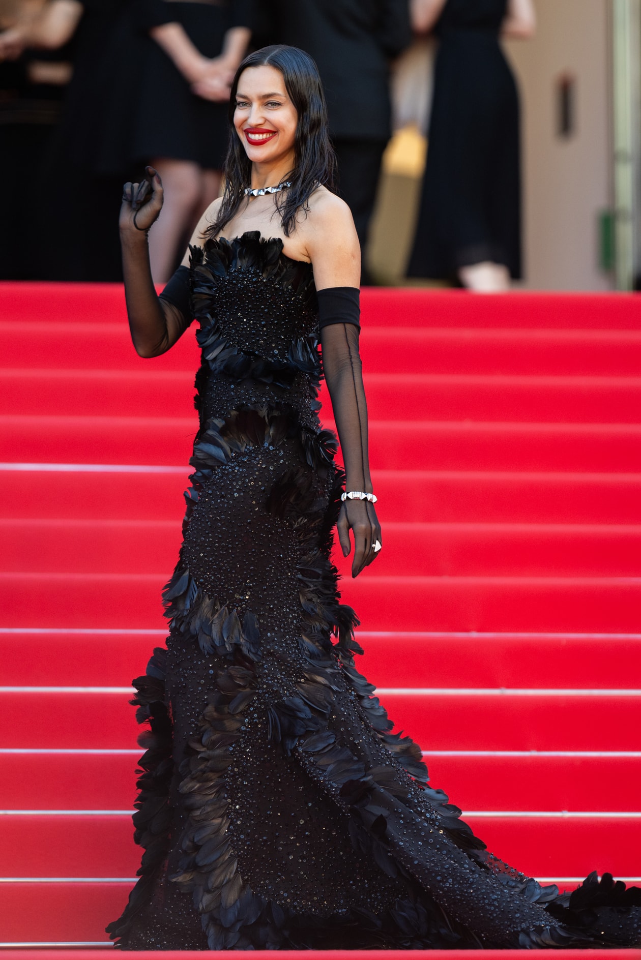 cannes film festival red carpet heidi klum bella hadid gown jacquemus nava mau