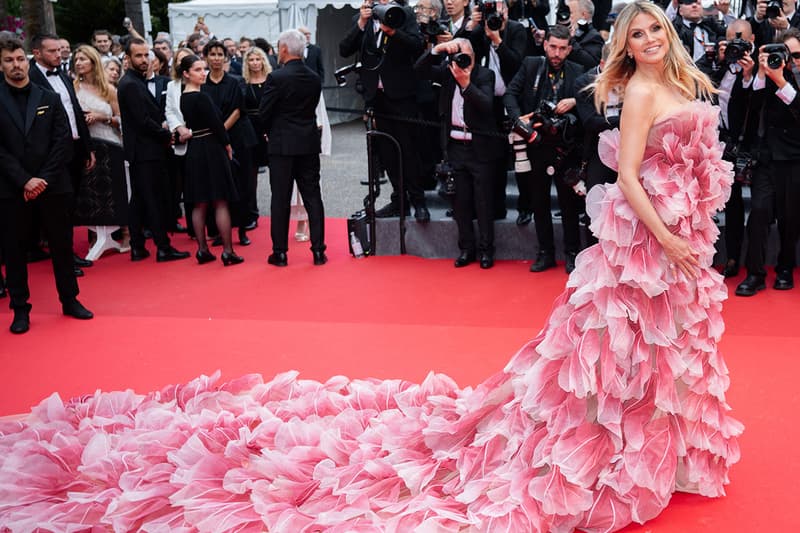 cannes film festival red carpet heidi klum bella hadid gown jacquemus nava mau