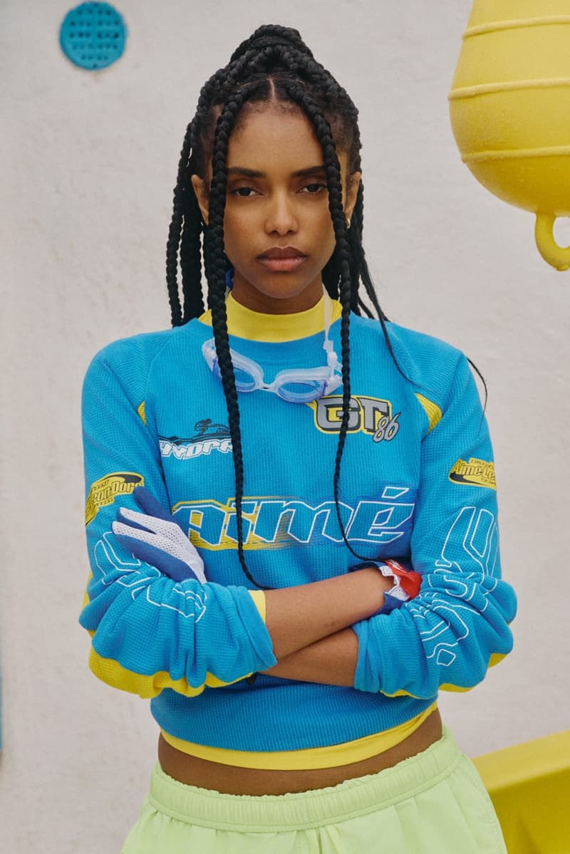 Aime Leon Dore streetwear women hats summer clothing bikini tops bottoms graphic yellow tshirt