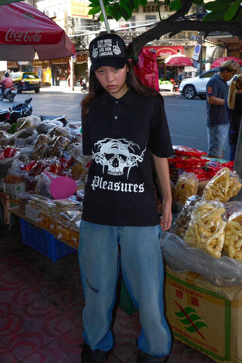 PLEASURES, Summer 2025 Collection, T-Shirts, Caps, Hoodies, Trousers, Graphics, Thailand