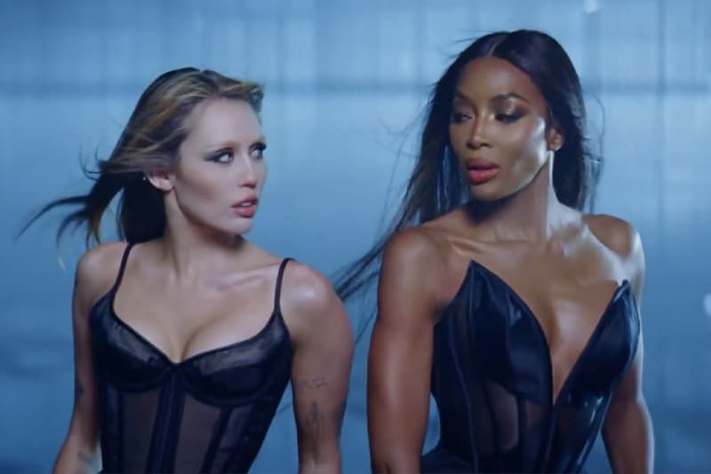 Miley Cyrus Naomi campbell something beautiful