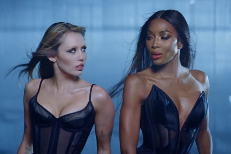 Miley Cyrus Naomi campbell something beautiful