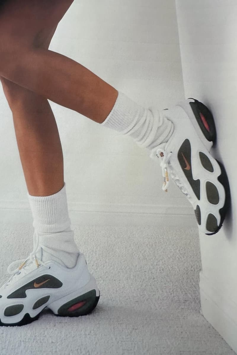 veneda carter nike white sneakers swoosh bags woman girl legs 