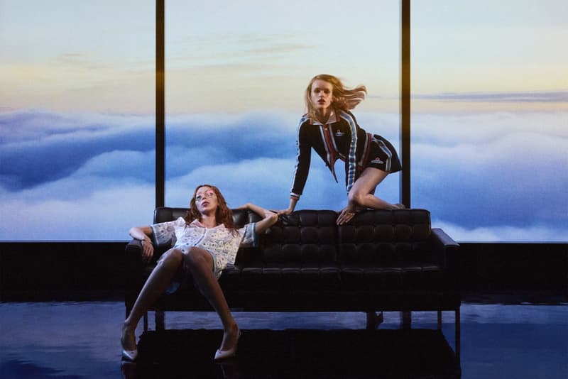 casablanca women dresses swimsuit legs heels sunglasses skirt futuristic landscapes