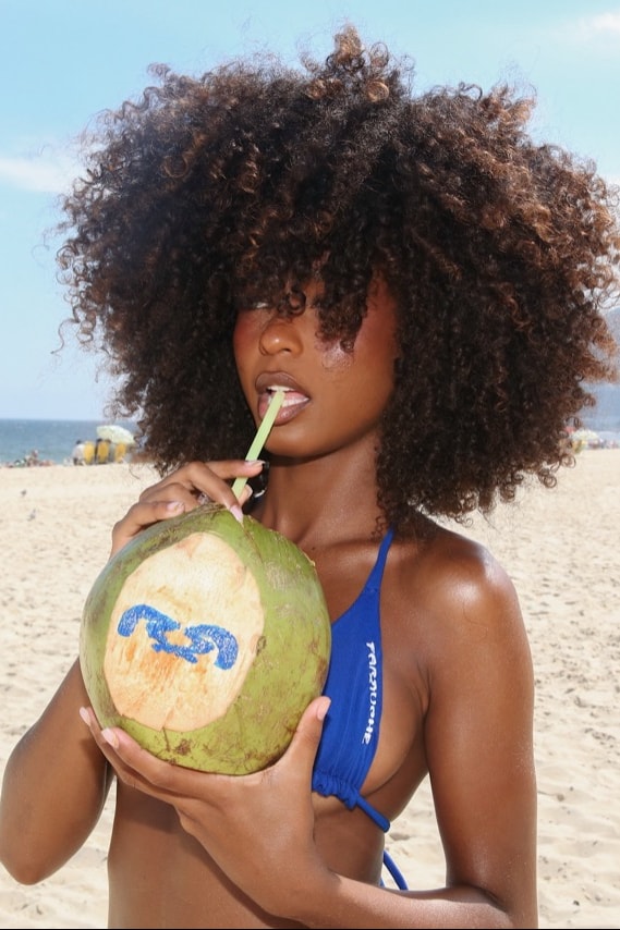 farrueche brazil swimwear tiny bikini top woman body sea crochet lime green
