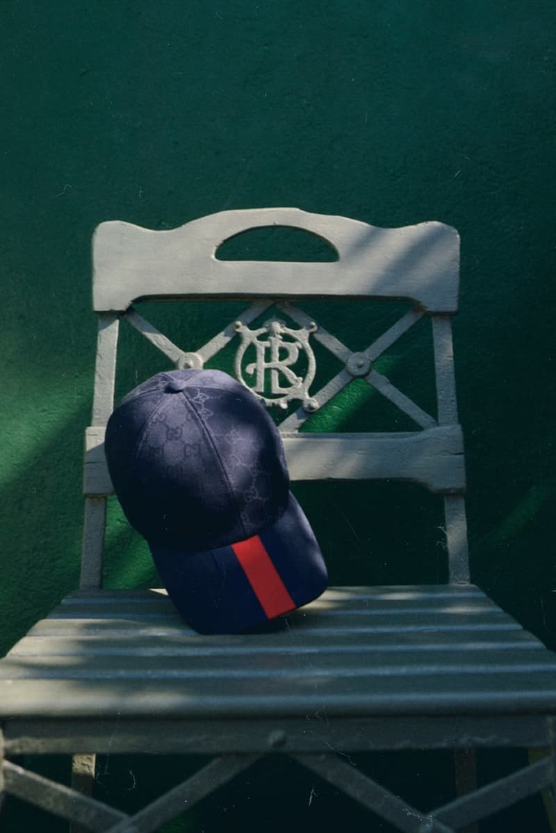 gucci tennis campaign women polo shirts skirts mini handbags sports court