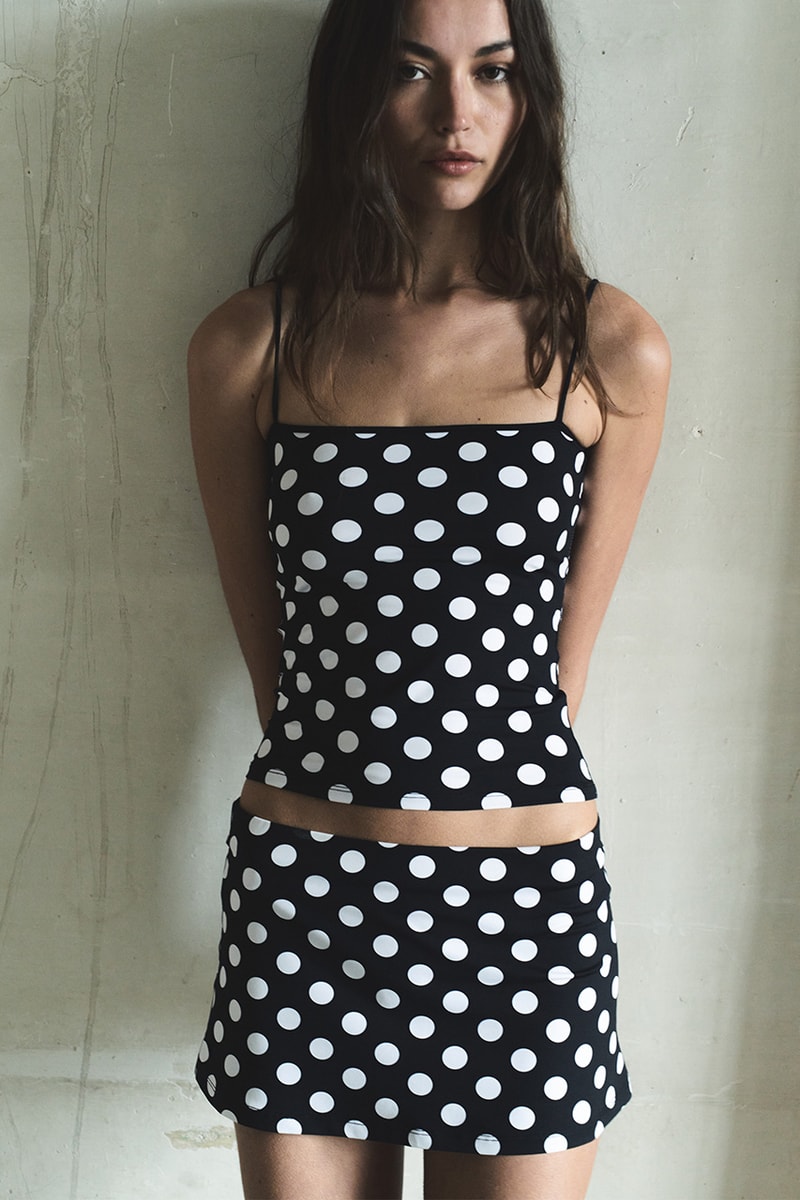 Attega, Bikini, Polka Dot, Black, White, Pink, Metallic, Dress, Skirt, Top, 