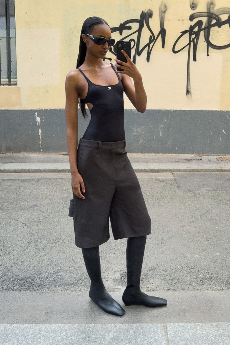 courreges, paris, mirror selfies, ss26, collection, women, men, models, phones,
