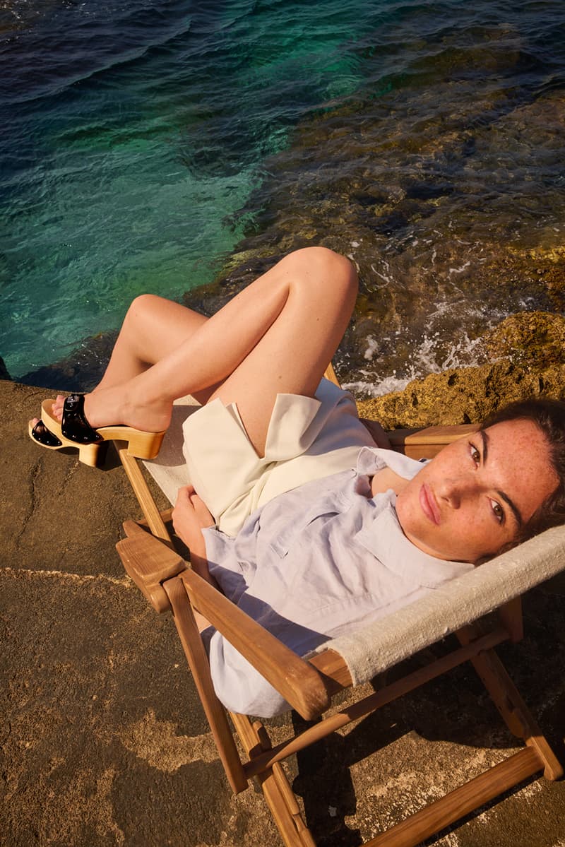 scholl spring summer 2025 campaign italy sandals clog pescura cameron gringo n21 slides waterproof noelle wave chunky heel craftsmanship