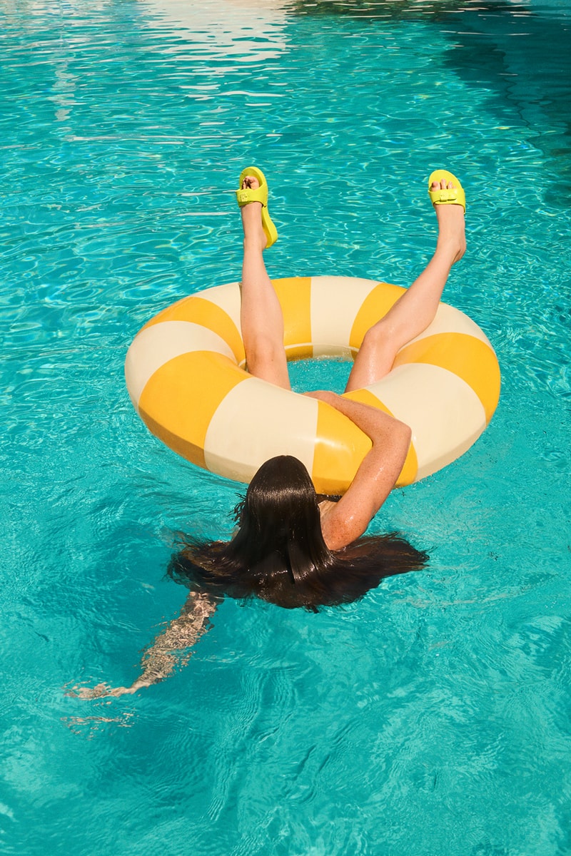 scholl spring summer 2025 campaign italy sandals clog pescura cameron gringo n21 slides waterproof noelle wave chunky heel craftsmanship