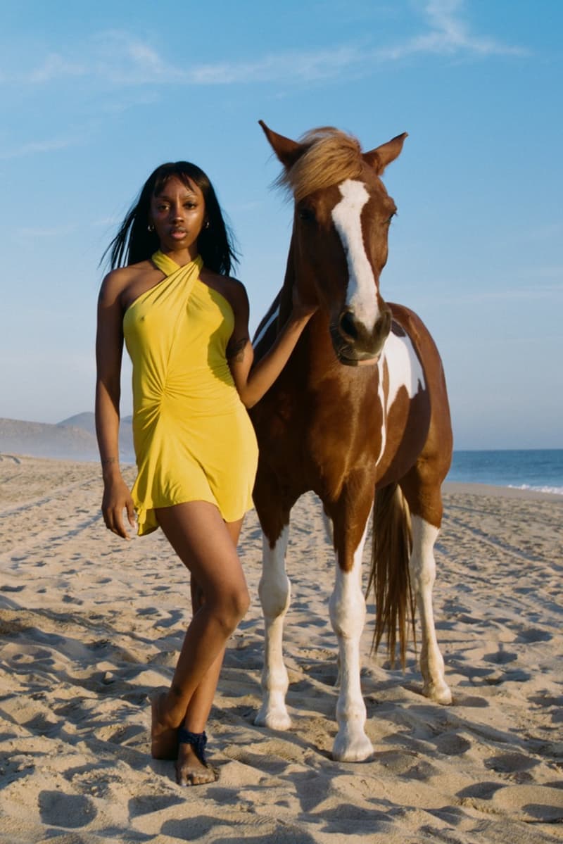 peachy den, zaina miuccia, model, girl, horse, dylan dress, souvenirs, beach