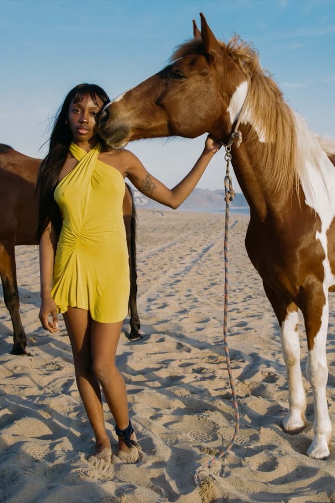 peachy den, zaina miuccia, model, girl, horse, dylan dress, souvenirs, beach
