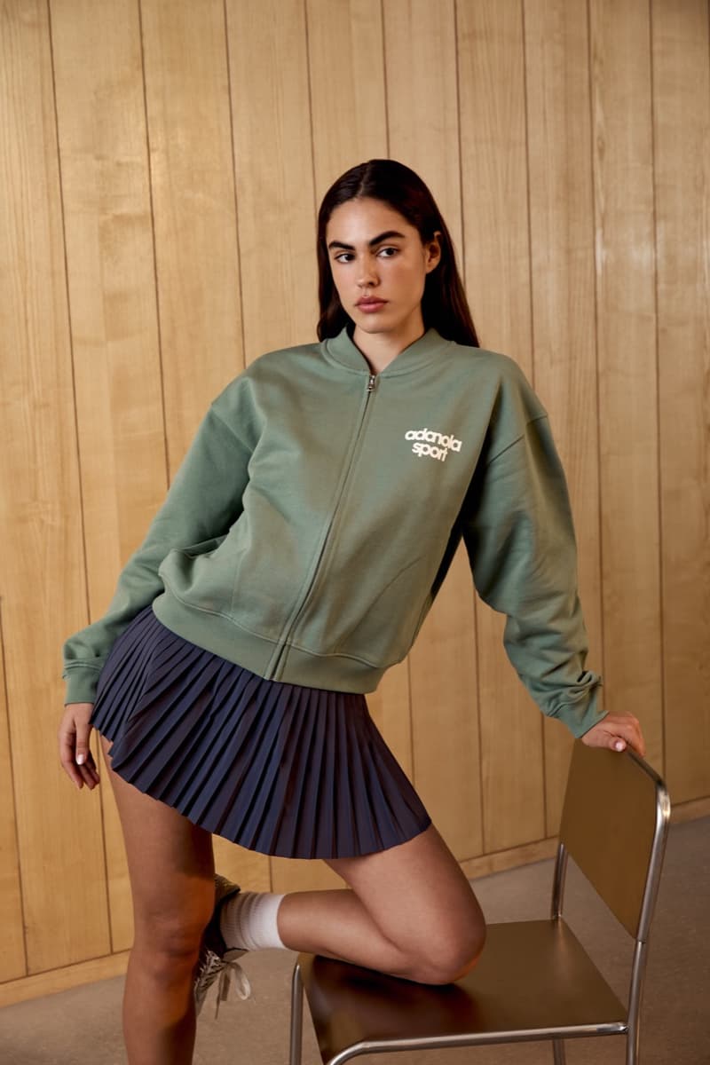 adanola, girl, model, activewear, sports bras, leggings, blue dress, water cooler, skorts, shorts