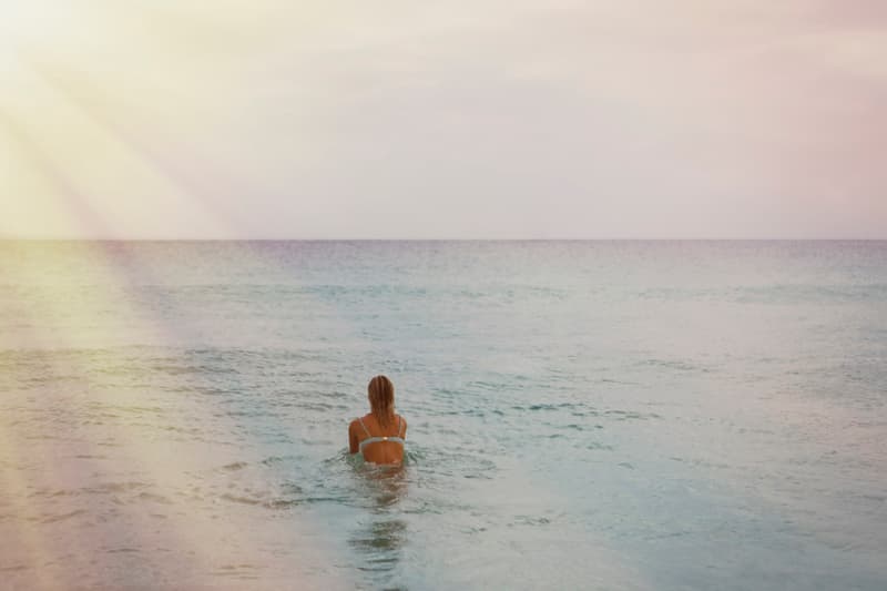 nounou, london, swimwear, bikinis, pink, yellow, woman, girl, beach, sea, holiday, body