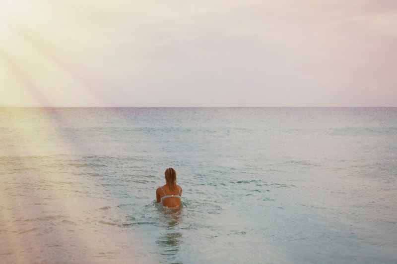 nounou, london, swimwear, bikinis, pink, yellow, woman, girl, beach, sea, holiday, body