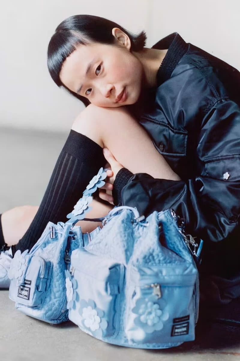 Cecilie Bahnsen, PORTER, Collaborations, Yoshida, Bags, Black, Blue, Khaki, Florals, Nylon 