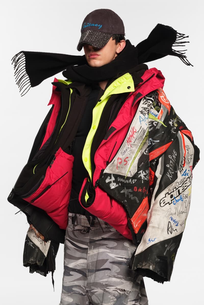 balenciaga, spring collection, demna, britney spears, music remix, graphic tshirts, caps, logo 