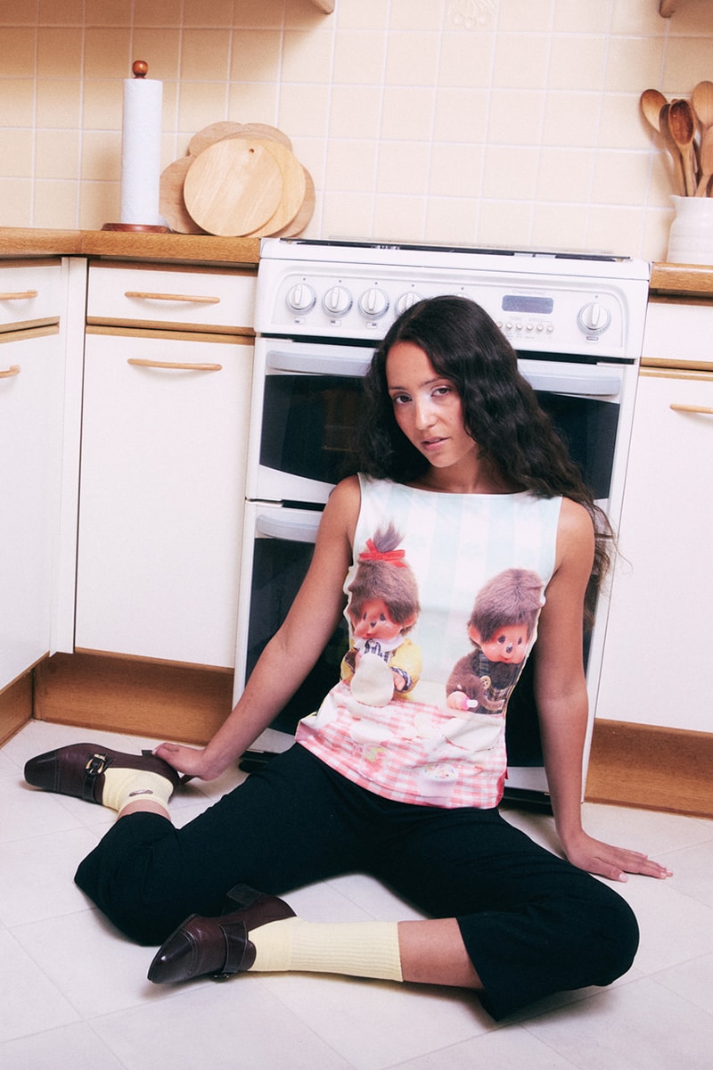 Lazy Oaf, Monchhichi, Collaborations, Pink, Purple, Blue, Tartan, Shirts, Button-Ups, Skirts, Tops