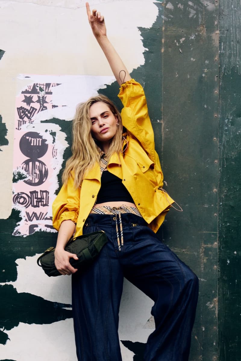 burberry, check, alexa chung, festivals, camping, music, cara delevingne, liam gallagher, models